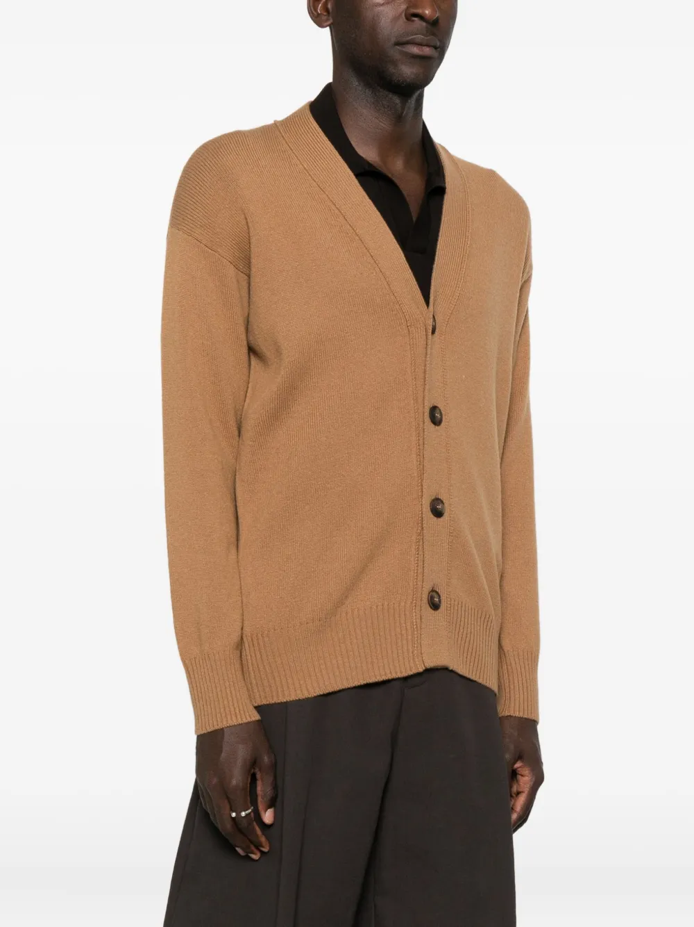 Giuuno Fein Gestrickter Cardigan In Brown