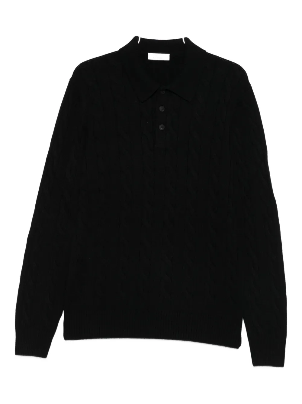 Giuuno Pullover Mit Zopfmuster In Black