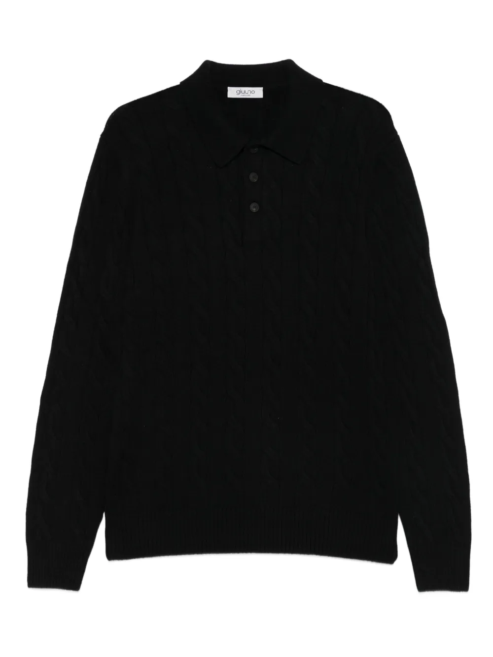 GIUUNO cable-knit jumper | Black | Image 1