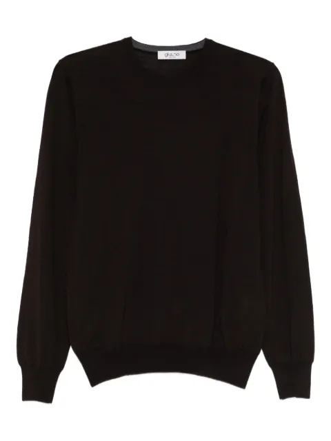 GIUUNO crew-neck panelled T-shirt