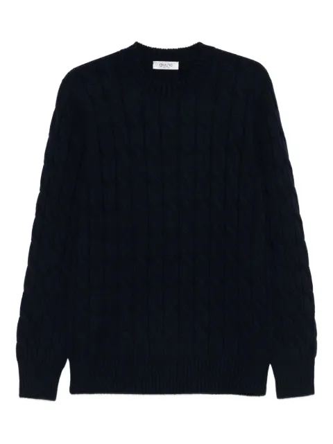 GIUUNO cable-knit crew-neck sweater
