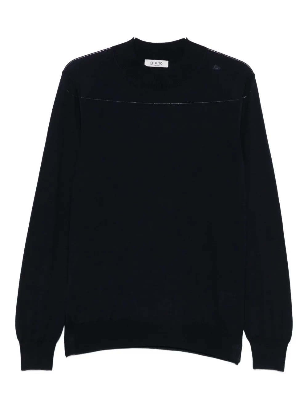 Giuuno Fein Gestrickter Pullover In Black