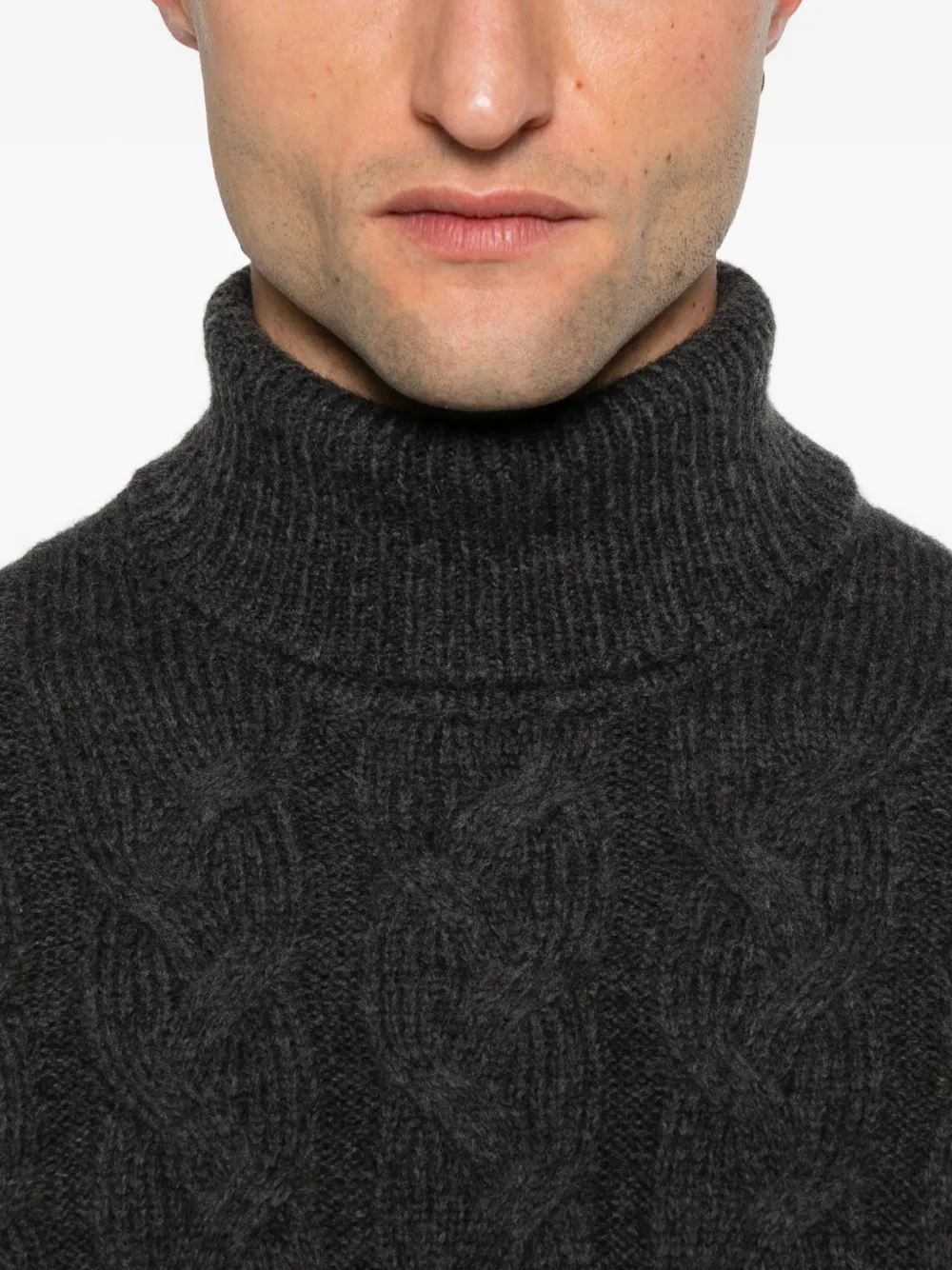 GIUUNO Kabelgebreide coltrui Grijs