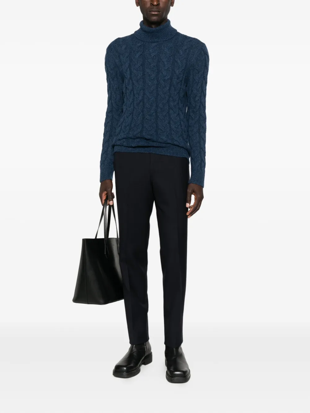 GIUUNO pull en maille torsadée à col roulé | Pulls | Image 2