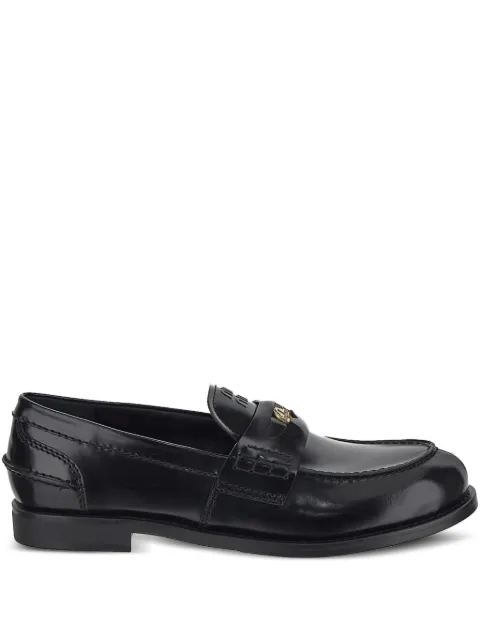 Miu Miu leather penny-strap loafers