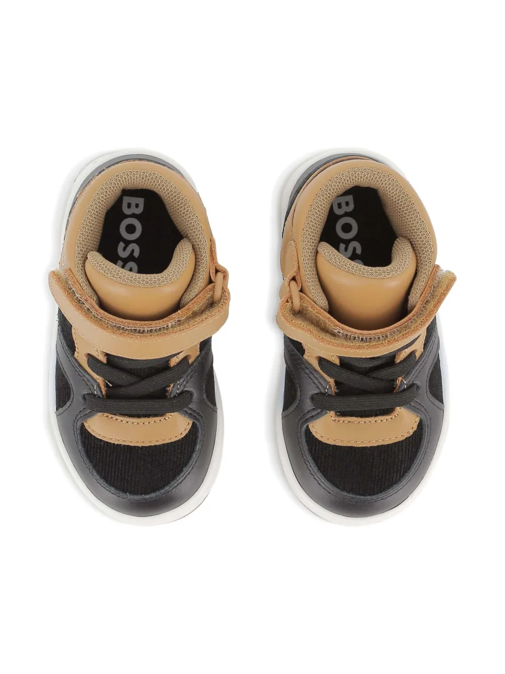 BOSS Kidswear touch-strap sneakers Bruin