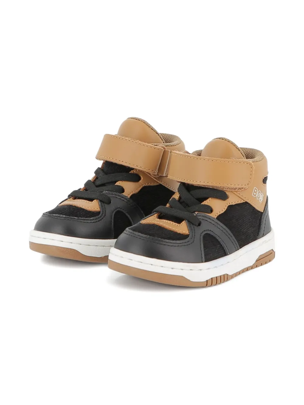 BOSS Kidswear touch-strap sneakers Bruin