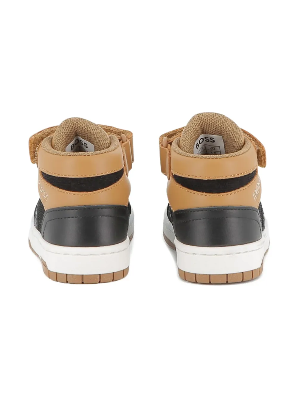 BOSS Kidswear touch-strap sneakers Bruin