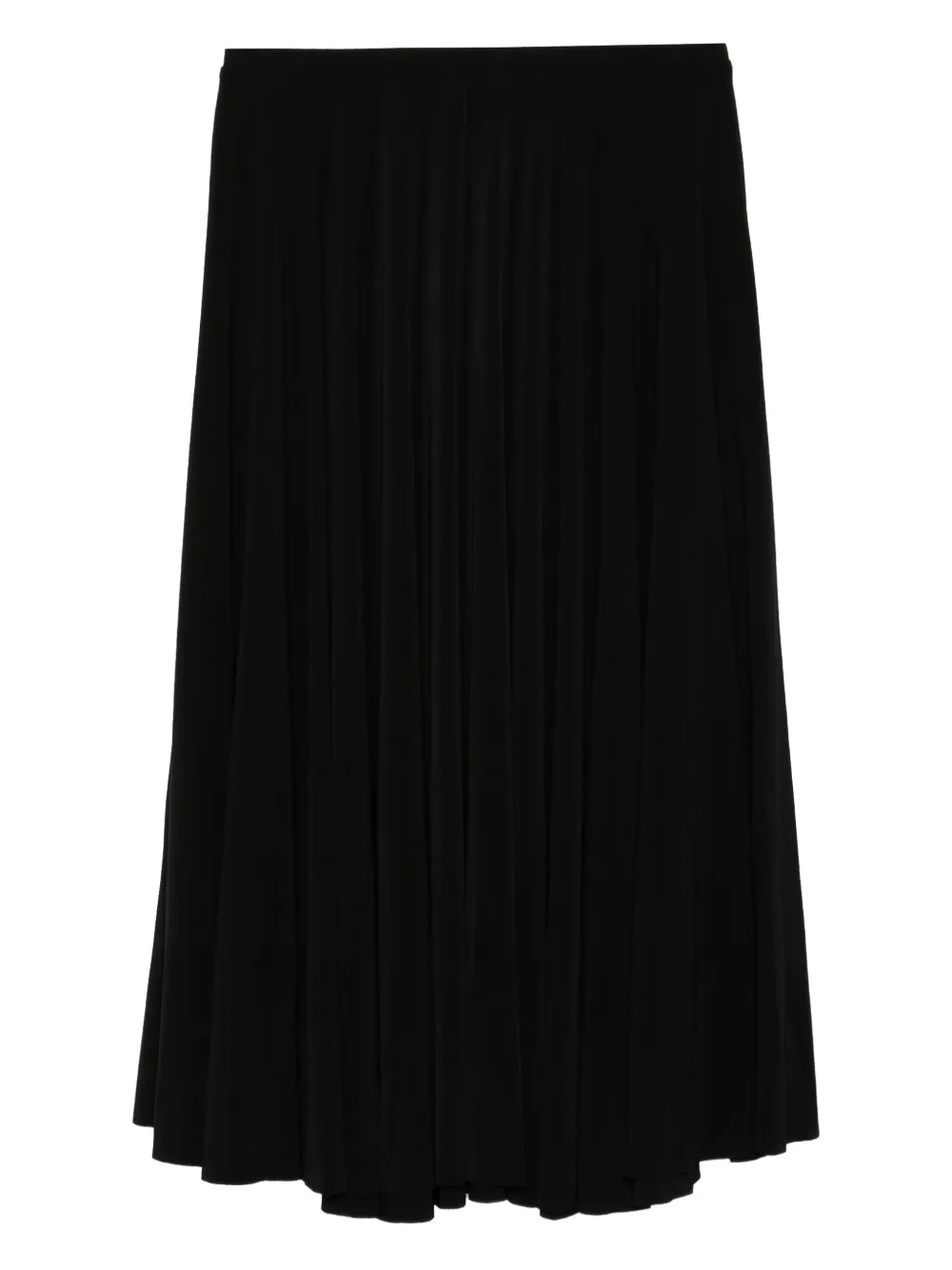 pleated midi skirt
