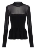 RENATA BRENHA knitted peplum top - Black