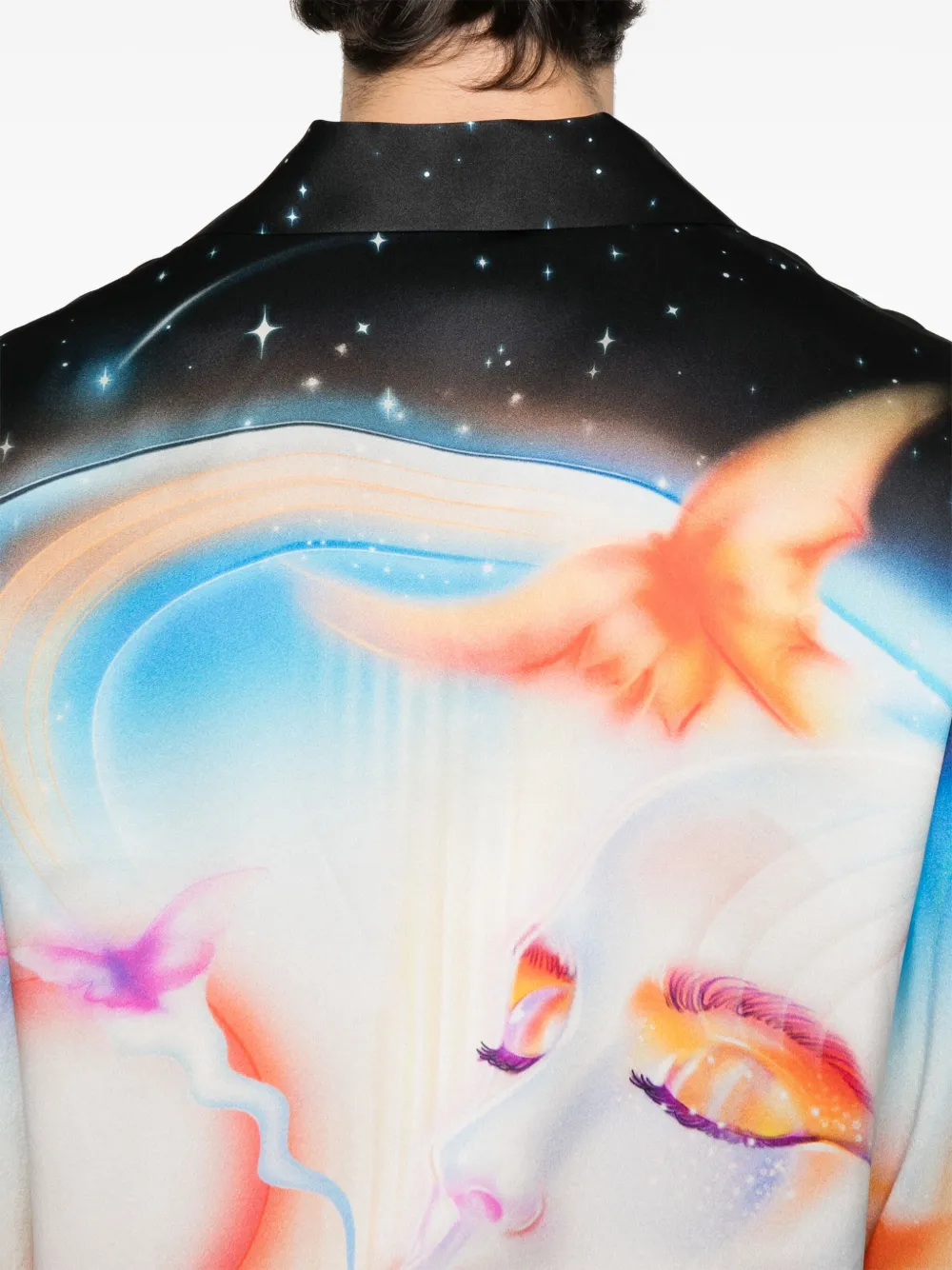 Casablanca Psychedelic Nirvana overhemd Blauw