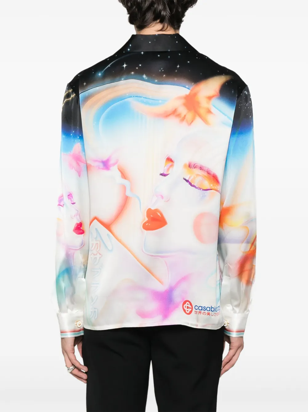 Casablanca Psychedelic Nirvana overhemd Blauw