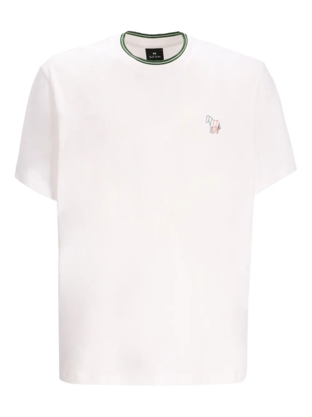Paul Smith zebra-embroidered t-shirt - ホワイト Paul Smith zebra-embroidered t-shirt - ホワイト