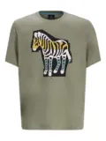 Paul Smith zebra-print cotton t-shirt - Green