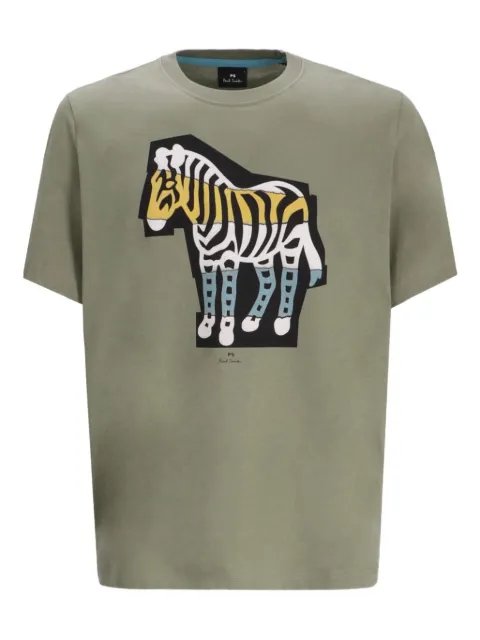 Paul Smith zebra-print cotton t-shirt