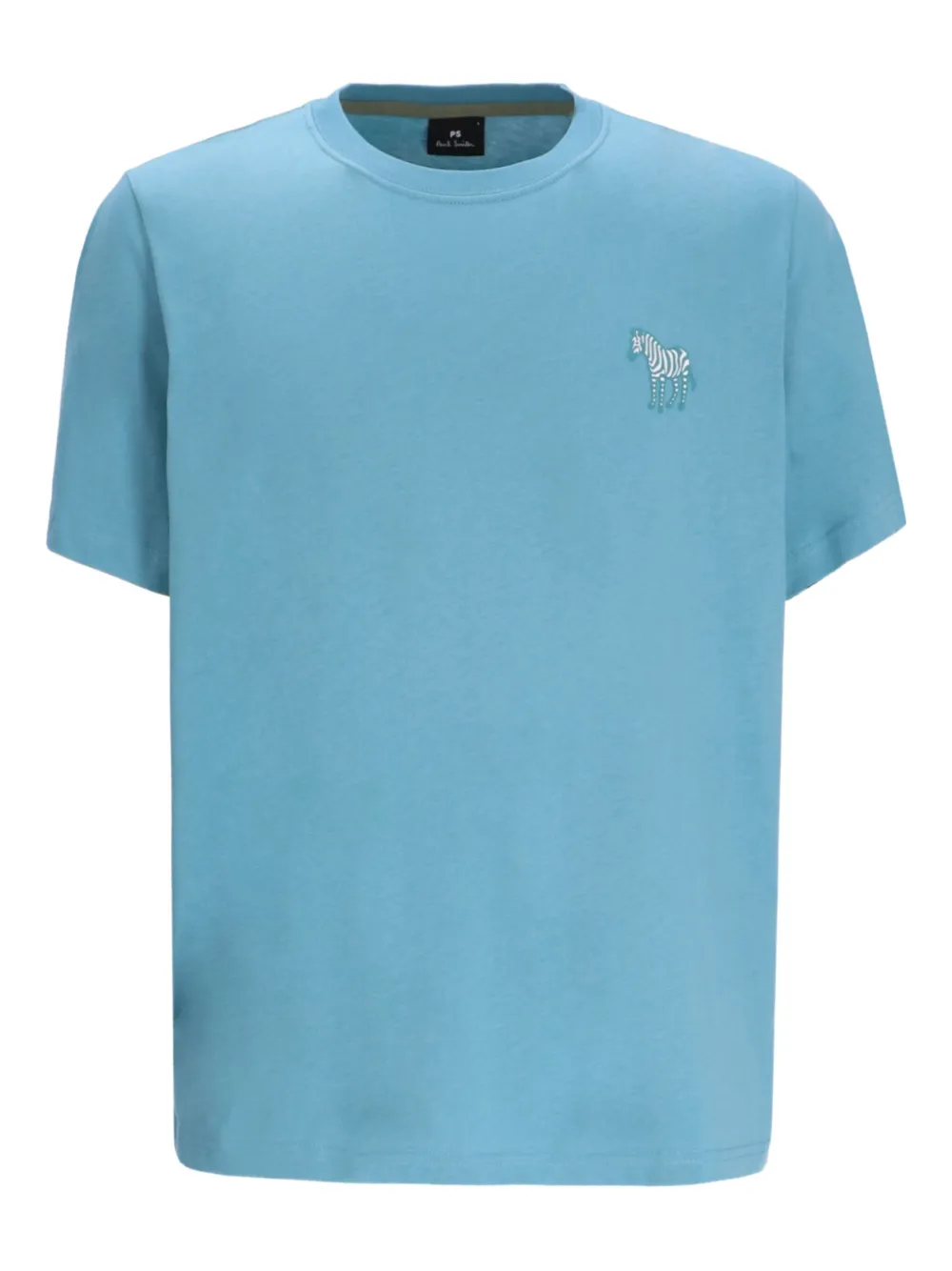 Paul Smith Katoenen T-shirt met zebraprint - Blauw