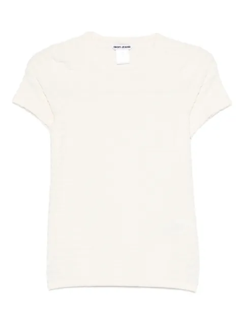 DKNY logo-jacquard T-shirt