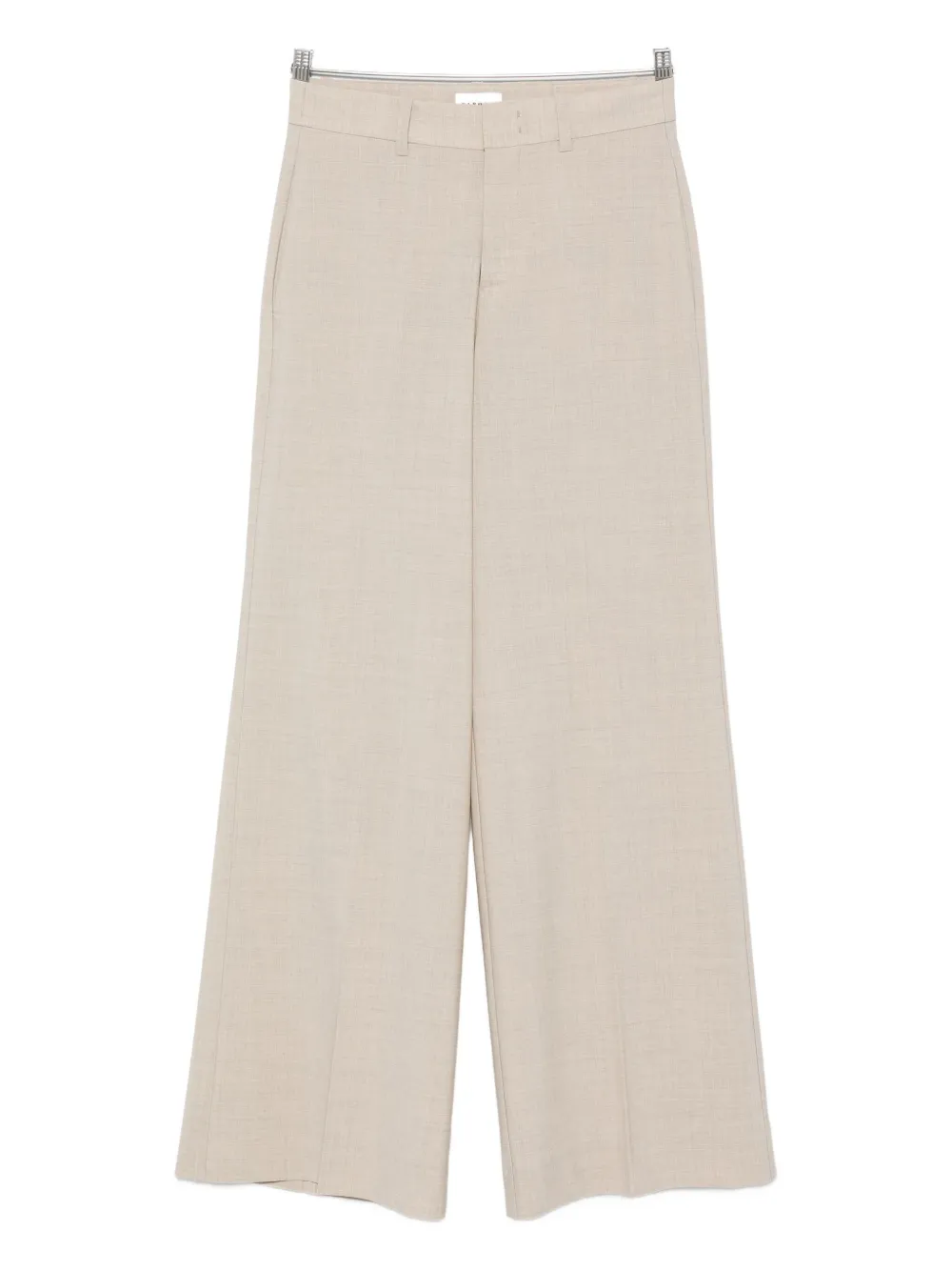 P.a.r.o.s.h Wool-blend Straight Trousers In Neutral