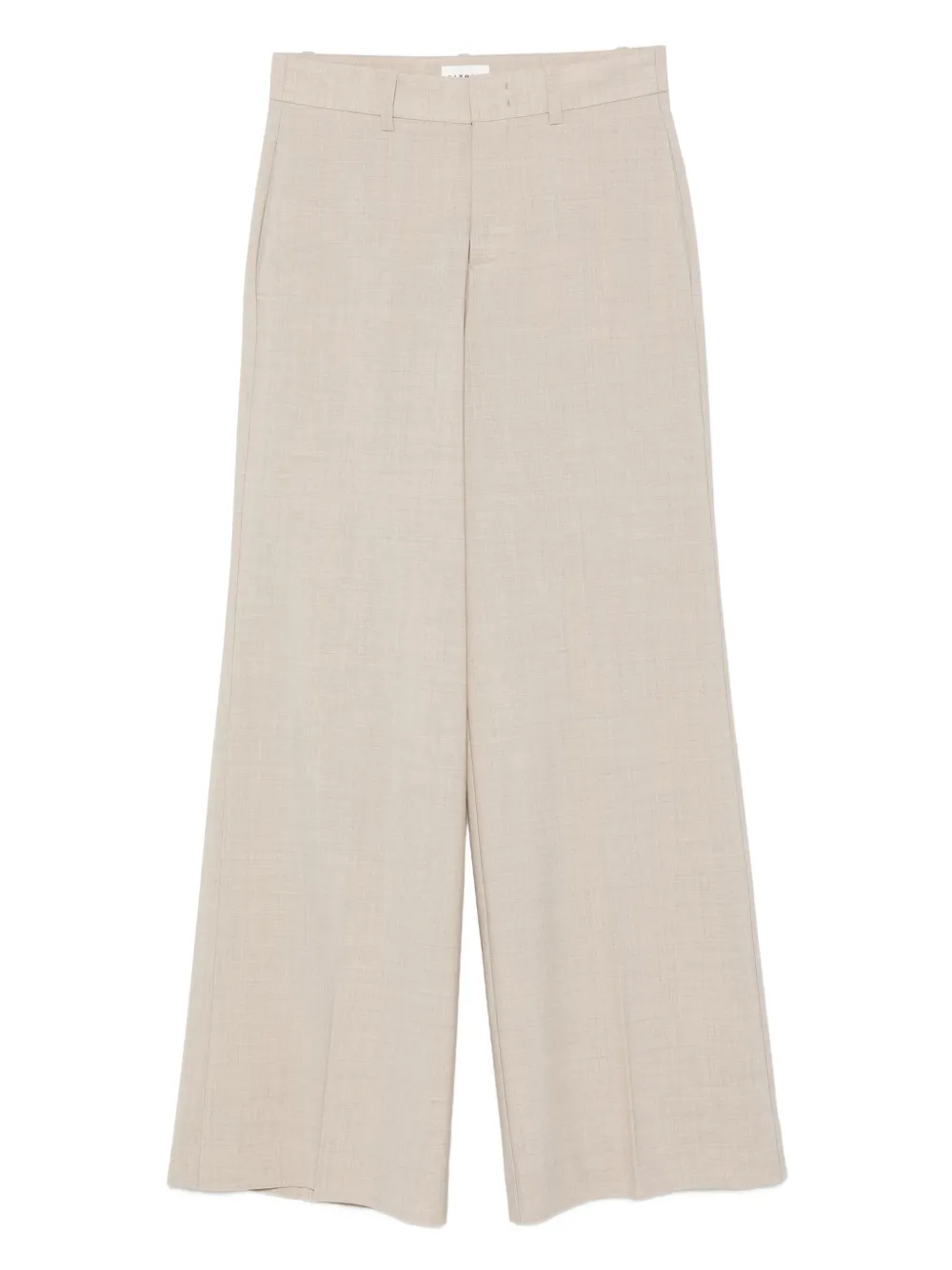 P.A.R.O.S.H. Straight broek van wolblend Beige