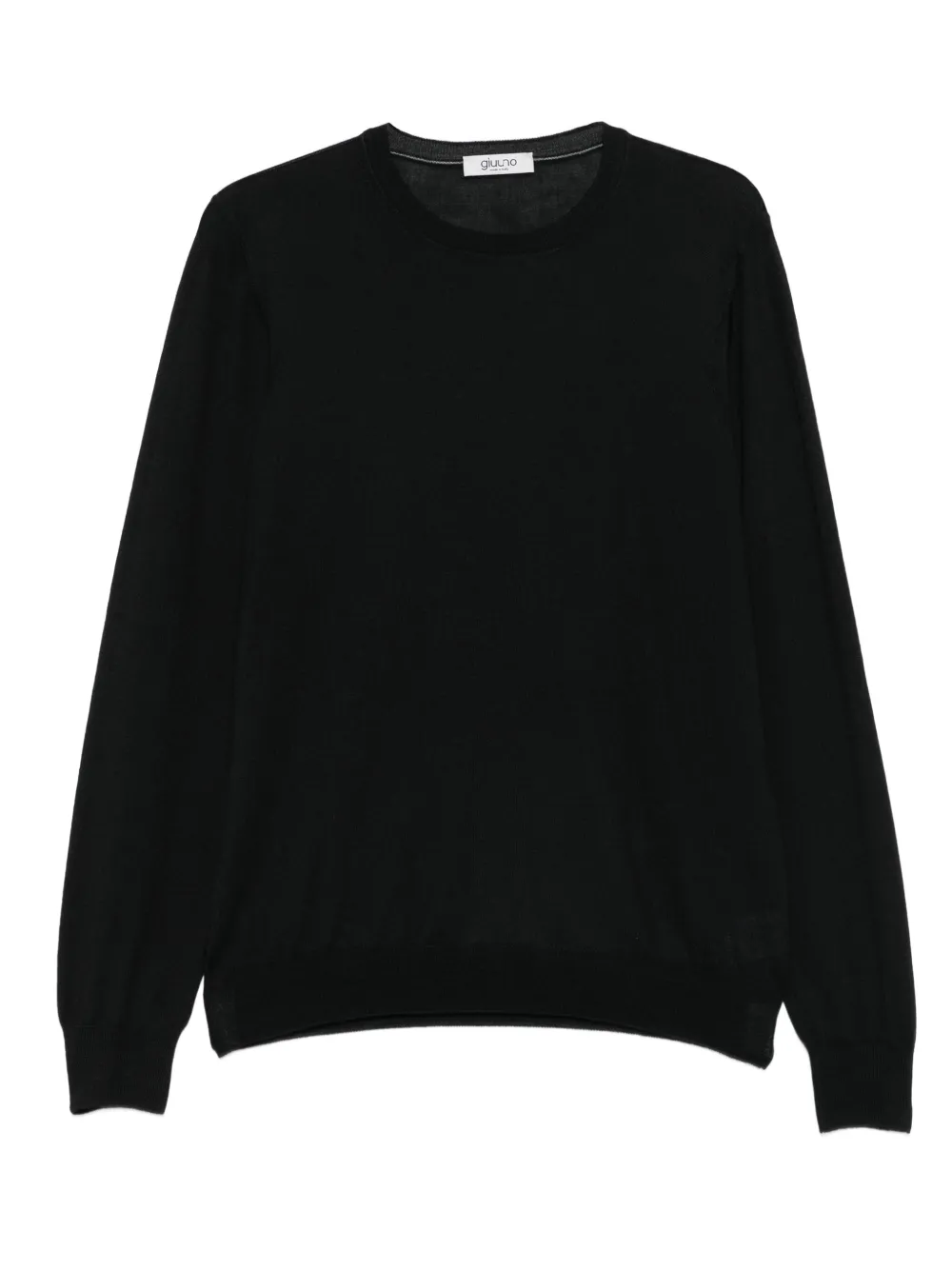GIUUNO suéter con paneles y cuello redondo | negro | Image 1
