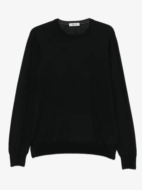 GIUUNO crew-neck panelled sweater