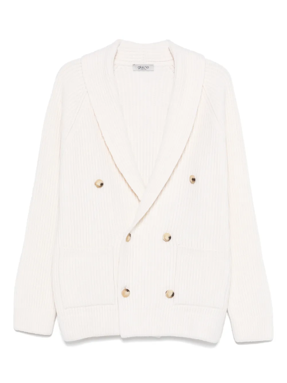 GIUUNO double-breasted cardigan | Neutrals | Image 1