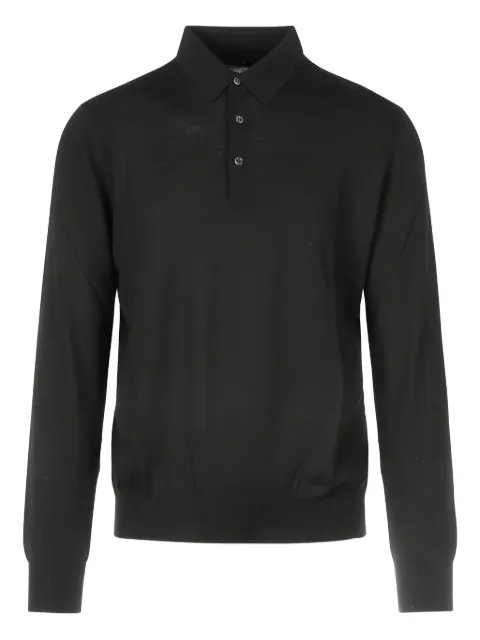 Gran Sasso long-sleeve polo shirt