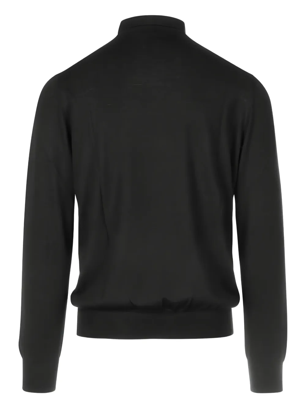 Gran Sasso Poloshirt met lange mouwen - Zwart