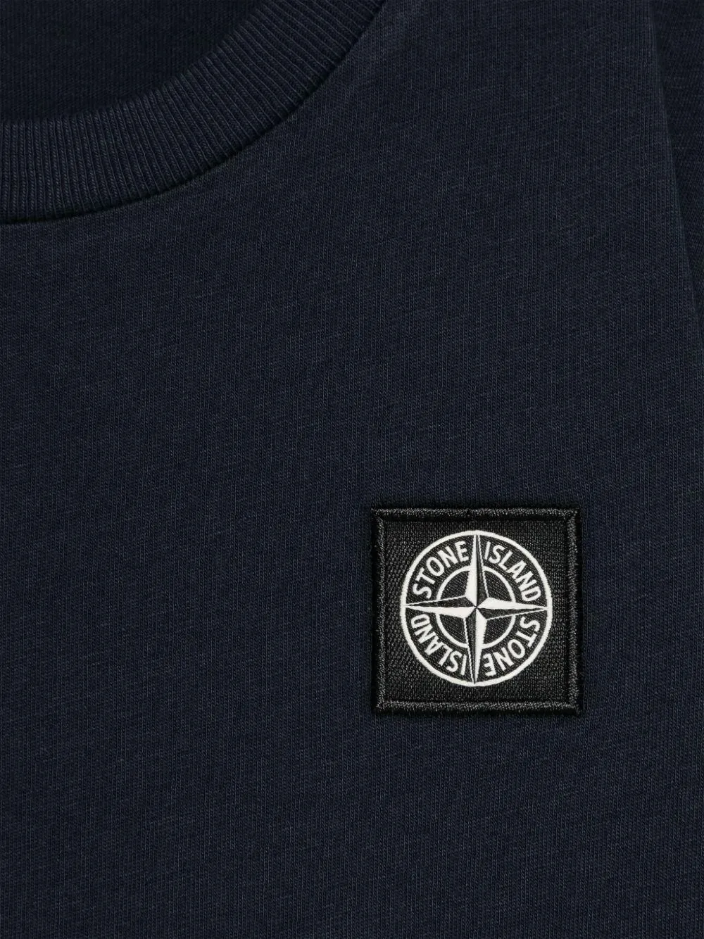 Stone Island Blue T-shirt For Boy With Logo In Blue