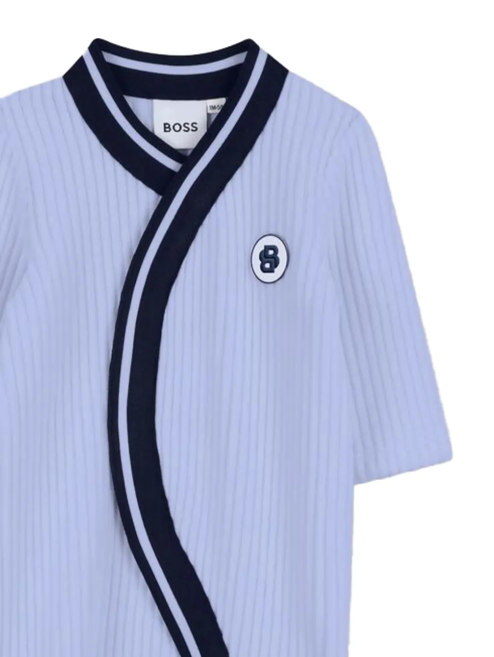 BOSS Kidswear Romper met logopatch - Blauw