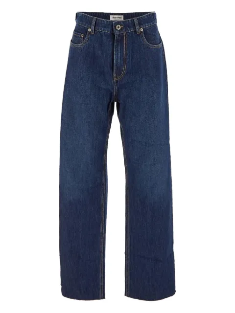 Miu Miu raw-edge jeans