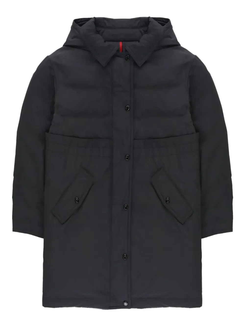 Moncler Enfant フーデッドコート - ブラック Moncler Enfant フーデッドコート - ブラック
