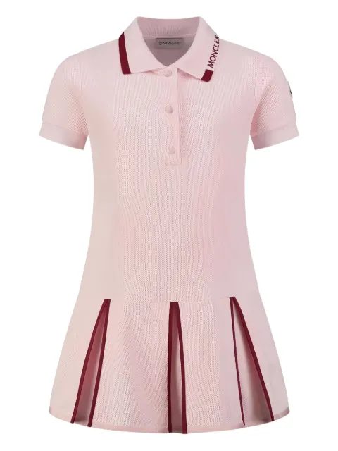 Moncler Enfant pleated polo dress