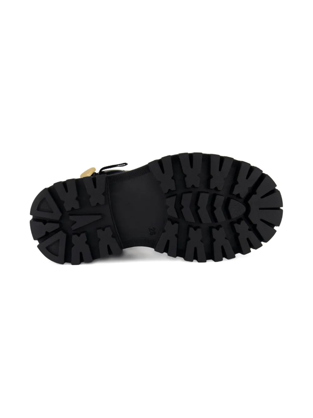 Moschino Kids lace-up heart-detail boots Black