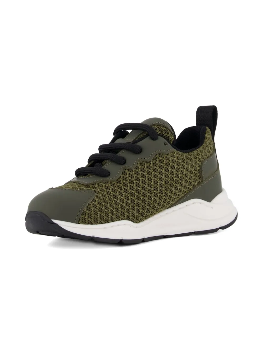 DSQUARED2 KIDS mesh-panelled lace-up sneakers Groen
