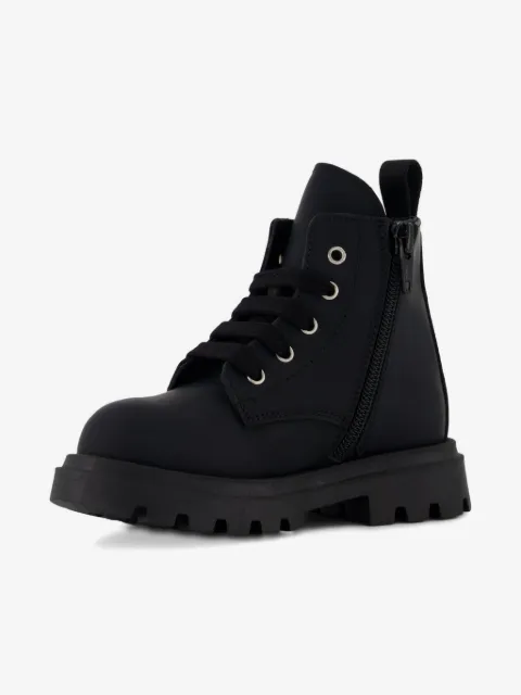 DSQUARED2 KIDS lace-up zip boots