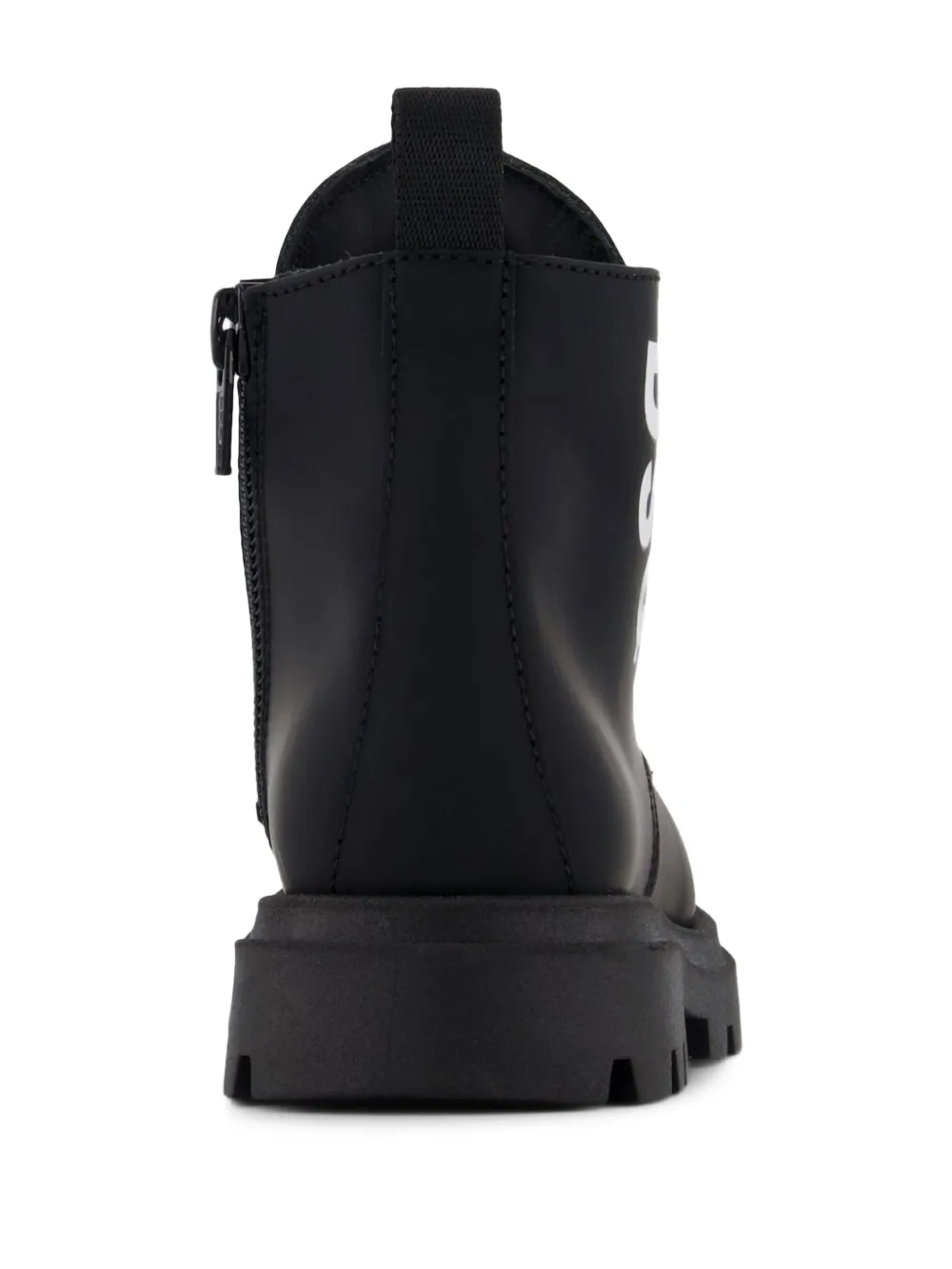 Dsquared2 Lace-up Zip Boots In Black