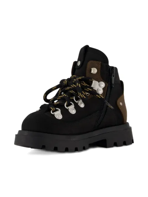 DSQUARED2 KIDS lace-up zip boots