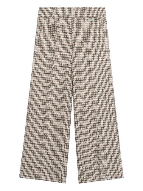 Monnalisa houndstooth-pattern trousers