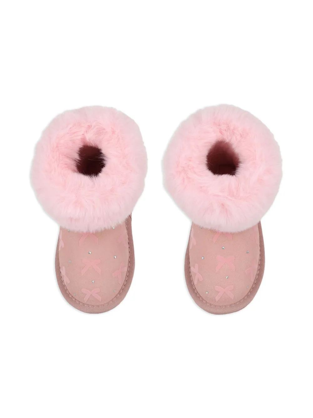 Monnalisa Laarzen verfraaid met strik Roze