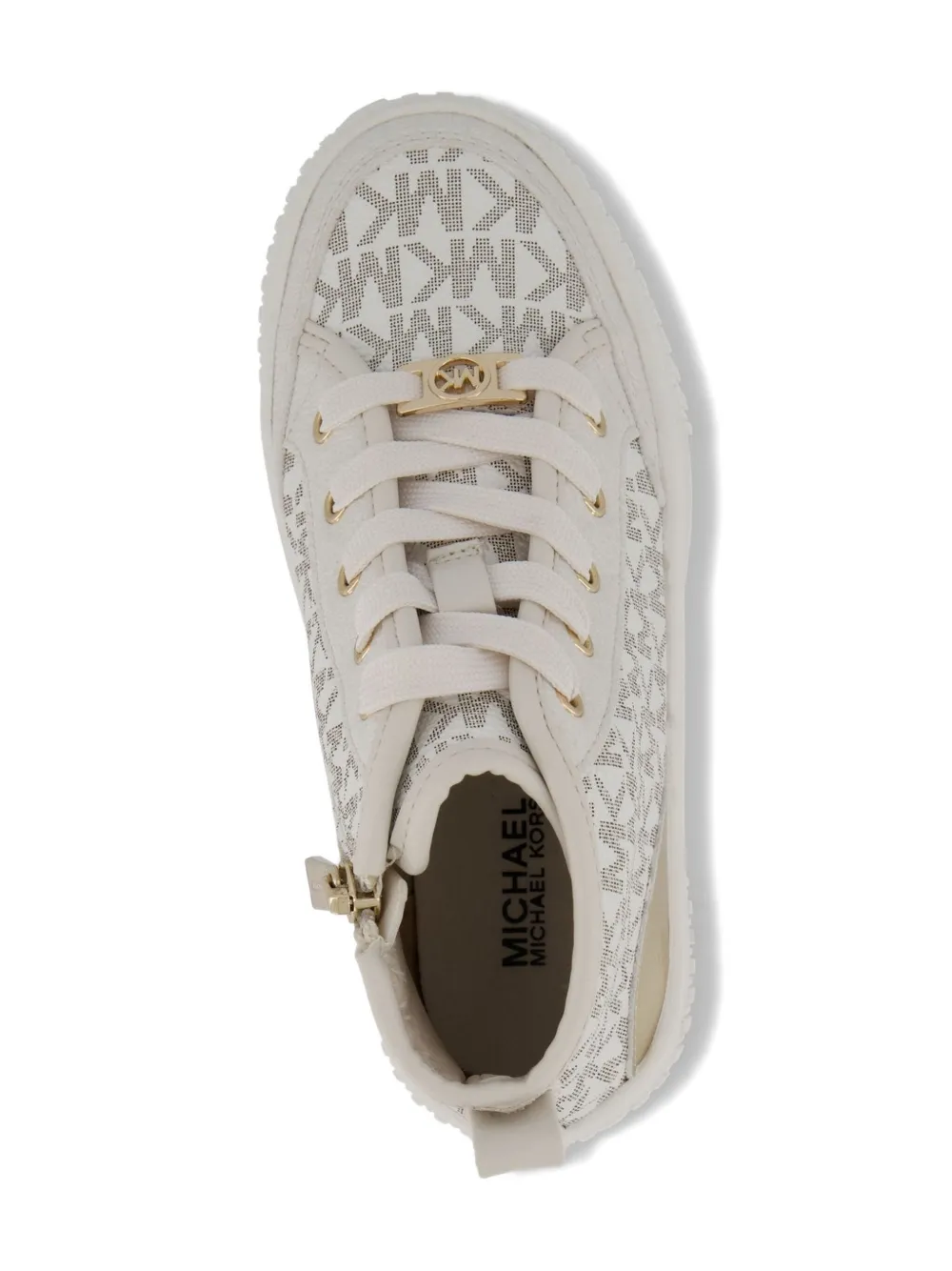 Michael Kors Monogram-pattern Sneakers In Neutral