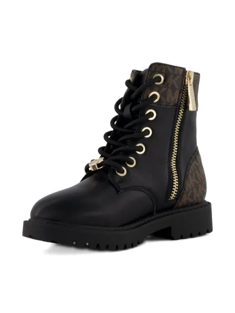 Michael Kors Kids botas con agujetas y logo