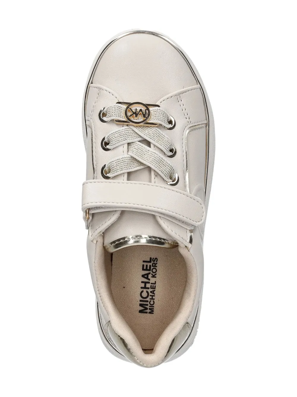 Michael Kors Kids logo-embellished strap sneakers Neutrals