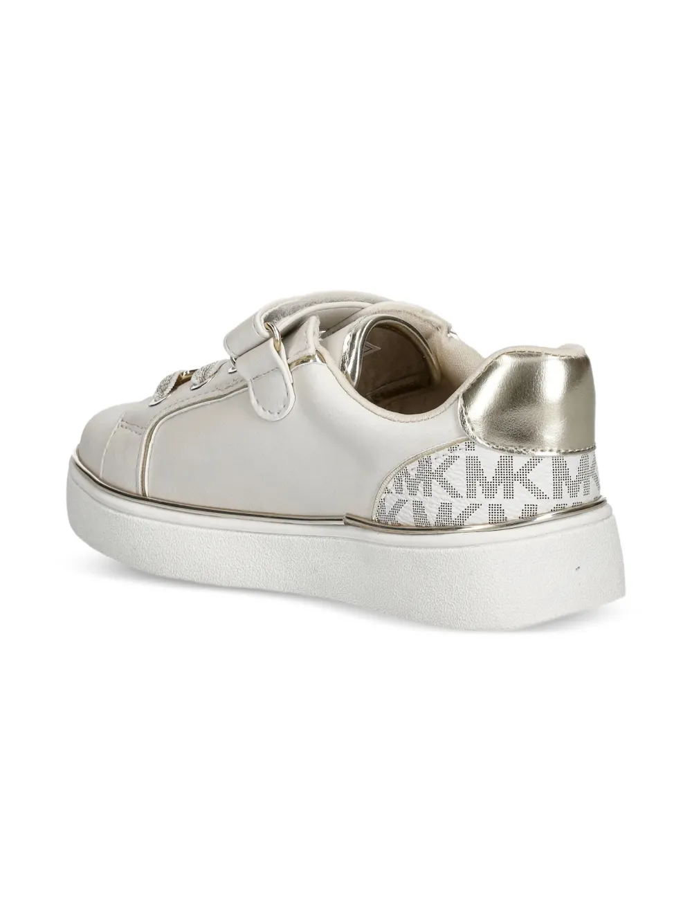 Michael Kors Kids Sneakers verfraaid met logo en bandje Beige