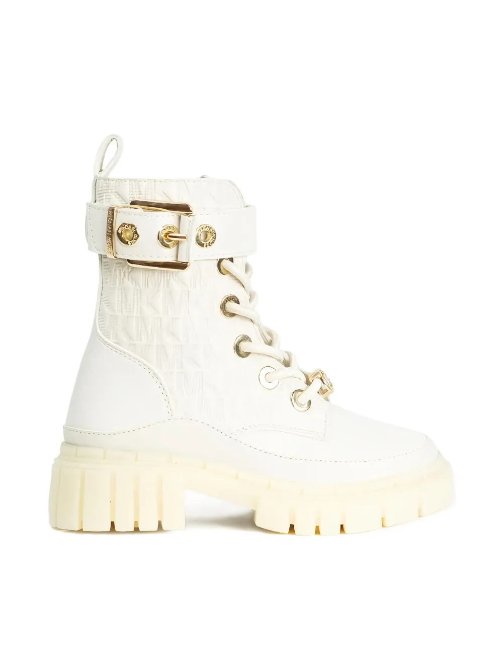 Michael Kors Kids quilted buckle boots Neutrals