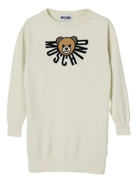 Moschino Kids Teddy Bear knit dress