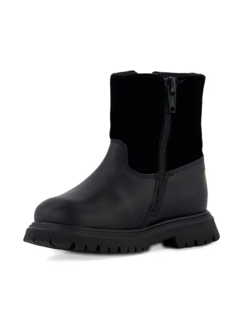 Moschino Kids botas con ribete de terciopelo
