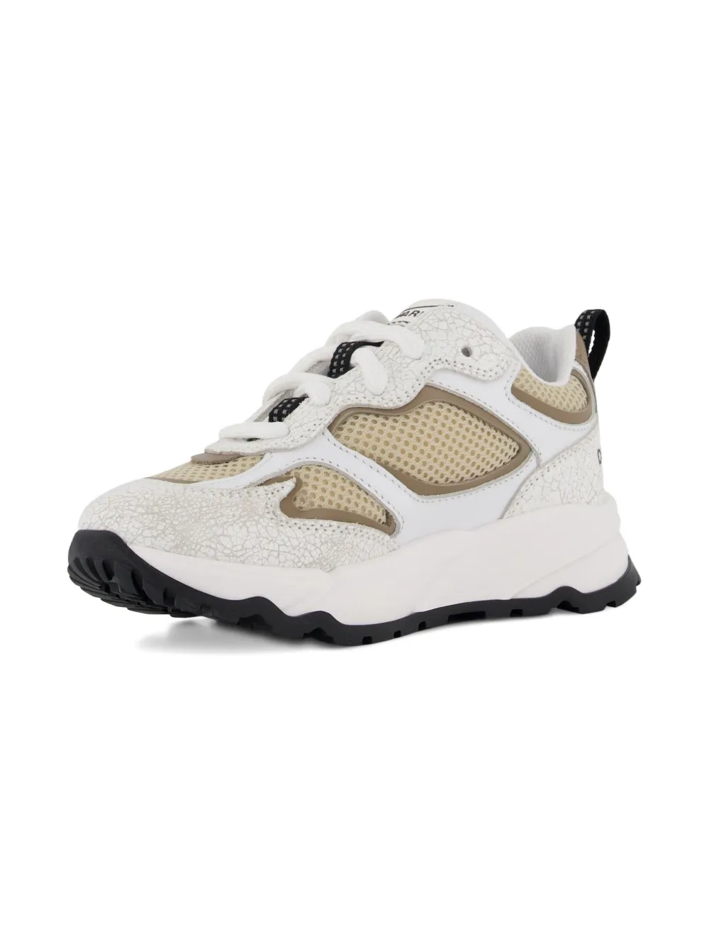 DSQUARED2 KIDS Sprinter maple-leaf sneakers Beige