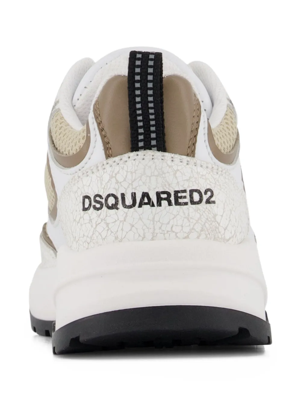 DSQUARED2 KIDS Sprinter maple-leaf sneakers Beige