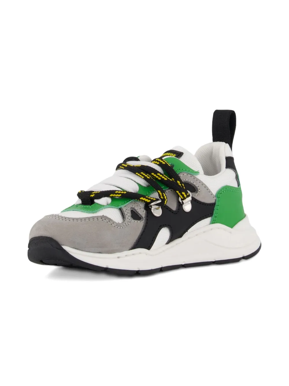 DSQUARED2 KIDS maple-leaf panelled sneakers Groen